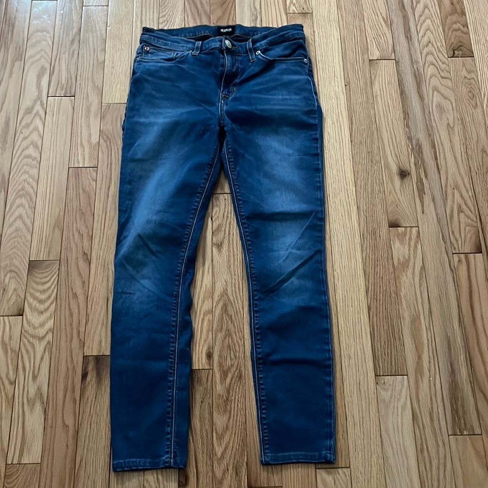 HUDSON Natalie Mid-Rise Super Skinny Jeans Women's Size 28 Dark Wash